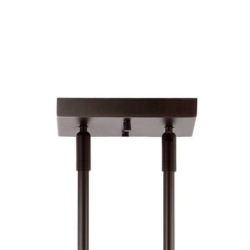 Marlowe 32.5" Farmhouse Industrial Iron/Glass Linear LED Pendant - JONATHAN Y